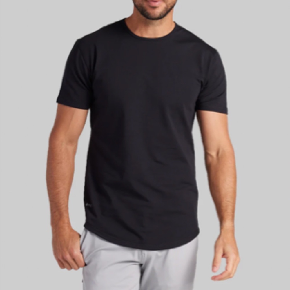 BYLT Drop-Cut Lux Men’s Short Sleeve Shirt - Black - Small